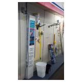 Peg Board, hooks and Shelving.