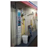 Peg Board, hooks and Shelving.