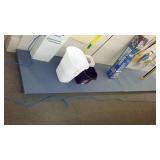 Peg Board, hooks and Shelving.