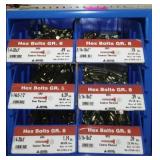 6 Compartment Hardware Organizer with contents.