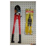 18 in. Bolt Cutter, Aviation Snip (straight cut)