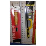 Adjustable Wrench, stud Finder, Saws