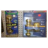 Schlage Security and Hall / Closet Set.