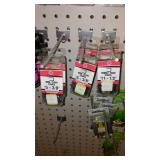 Variety of Tacks, Brads and Staples, picture hangers.