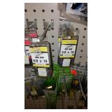 Variety of Tacks, Brads and Staples, picture hangers.