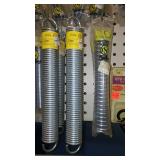 Assorted Med and Larger Springs, S Hooks, Screw Hooks.