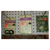 Assorted Med and Larger Springs, S Hooks, Screw Hooks.