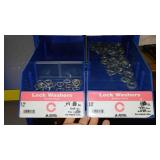 6 Compartment Hardware Organizer with contents.