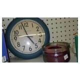 Outdoor Light, 6 in. Fan, Anti Bug (2) Clock.