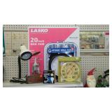 Box Fan, Clock, Décor and more.