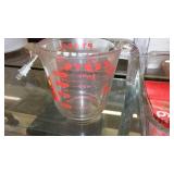 Pyrex 9 x 13, loaf Pan and 2 C Measuring Cup.