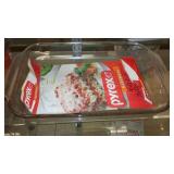 Pyrex 9 x 13, loaf Pan and 2 C Measuring Cup.
