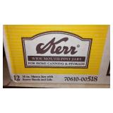 Kerrr Reg. Canning Jars 16 oz. (12), Funnel, Jar Grabber.
