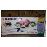 Toaster Oven, Mixer, Knife, Iron.