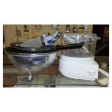 Handy Steamer and Stainless Bowls, Grater and more.