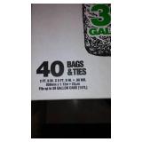 39 gal. Leaf Bags and Can Crusher.