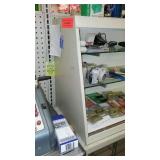 Display Cabinet, Metal and Glass.