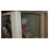 Display Cabinet, Metal and Glass.