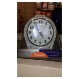 GPX Clock Radio and Westclox Alarm Clock.