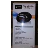 GPX Clock Radio and Westclox Alarm Clock.