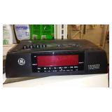 GE Cassette Clock Radio, 2 alarm.
