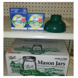 Ball Wise Mouth 1 qt. Mason Jars and Seals.