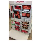 Metal and Plastic Sign Variety.