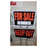 Metal and Plastic Sign Variety.