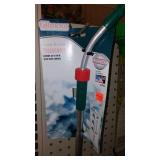 Outdoor Garden Hose hanger, spray wand, rain gauge.