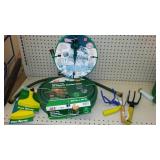 50 ft. Hose, hand tools and more.