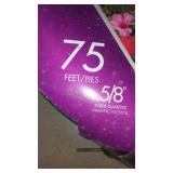 75 ft. hose, 2 ft. garden fencing.