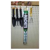 18 in. Machete and garden hand tools.