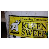 Kleen Sweep (2) and Absorbant.