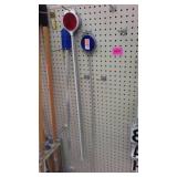 Extension poles, reflective markers, Decals.