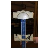 Vintage Metal Automotive Belt Measuring Gauge.