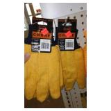Cotton, Jersey, Gripper Gloves (5) Large.