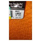 Cotton, Jersey, Gripper Gloves (5) Large.