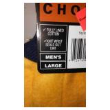 Cotton and Leather work Gloves (4), Large.