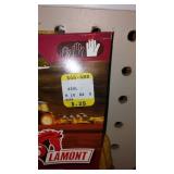 Cotton and Leather work Gloves (4), Large.