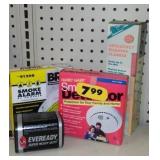 Smoke Alarms (2) Emergency Flasher and Eveready.