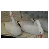 Geese Lawn Ornaments (3), Weights and Trap Tags.