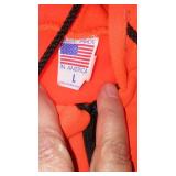 Safety Zip-up Hoodie (lrg), Arm Guard, Multi-tool.