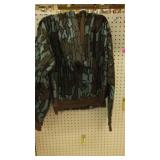 Camo Zip-up Hoodie (M), Arm Guard, Multi-tool.