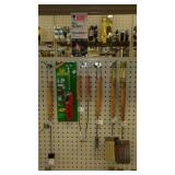 BBQ Utensils, lighter and Fire Starter.