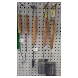 BBQ Utensils, lighter and Fire Starter.