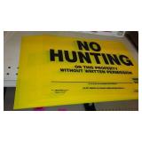 No Hunting Signs (10) and Wildlife Clock.