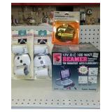 Floodlight Double(2) and Single Wall Light.