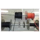Assorted Wire, Cord on Spools.