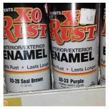 Spray Paint Cans (10), X-O Enamel, Assorted.