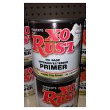 Paint Cans (8), Qt. (1) X-O Rust, Gray Primer.